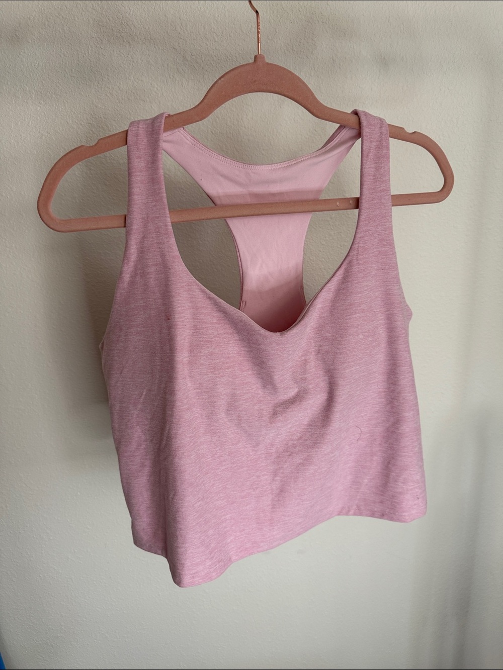 Fabletics Pink Racerback Sports Bralette Tank